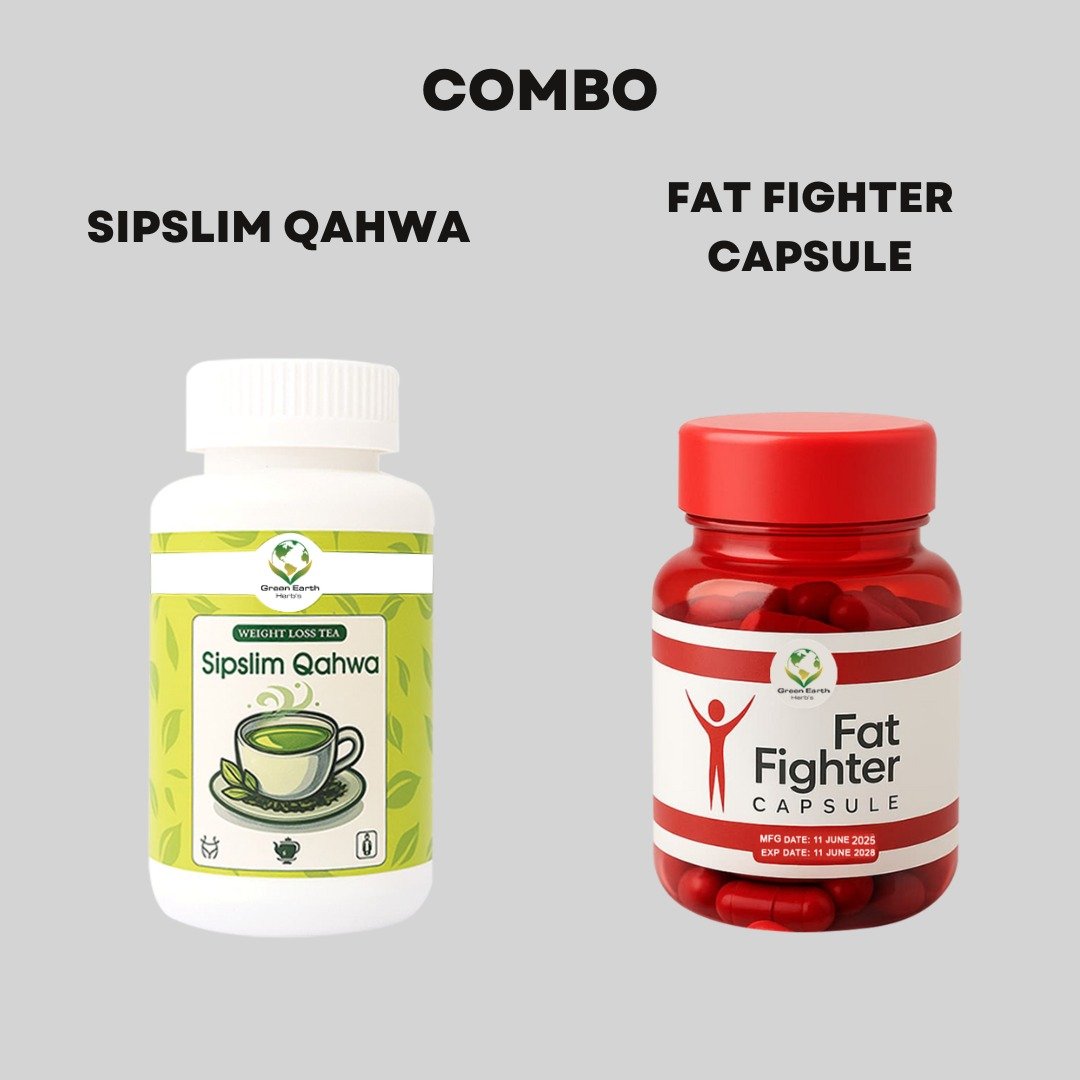 Fat Fighter Capsule + Sipslim Qahwa (Weight Loss Duo)